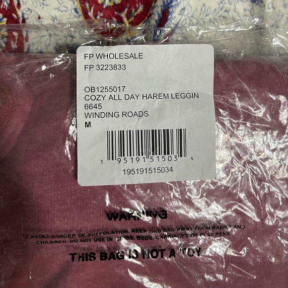 NWT Intimately Free People Cozy All Day harem leggings sz M - Picture 4 of 4